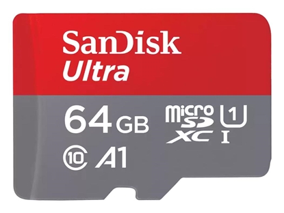Attēls no MEMORY MICRO SDXC 64GB UHS-I/W/A SDSQUAB-064G-GN6MT SANDISK