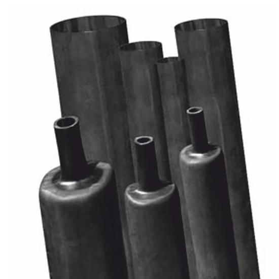 Picture of Termocaurule 16/4mm ar līmi melna /25