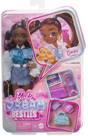 Picture of Lalka Barbie Mattel Dream Besties Brooklyn na wrotkach (JFX97)