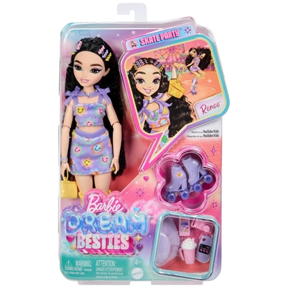 Picture of Lalka Barbie Mattel Dream Besties Renee na wrotkach (JFX99)