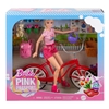 Picture of Lalka Barbie Mattel Pink Passport Barbie na rowerze z pieskiem (HWJ00)