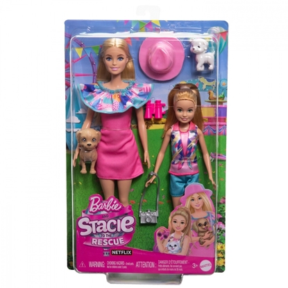 Attēls no Lalka Barbie Mattel Stacie i Barbie 2-pak (HRM09)