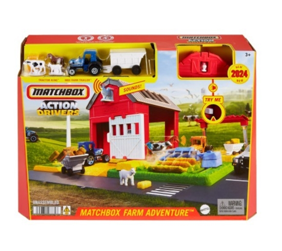 Изображение Mattel MB FARMA DZW TRAKTOR FIGURKI HRY42 PUD3