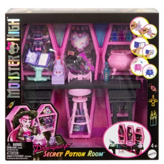 Изображение Mattel Monster High Sekretny pokój eliksirów Draculaury (JBF15)