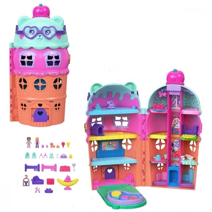 Attēls no Mattel Polly Pocket Lodowy domek z basenem (JFT91)
