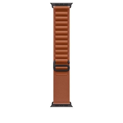 Attēls no Apple 49mm Terra Cotta Alpine Loop - Small - Black Titanium Finish | Apple