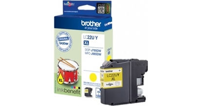 Attēls no LC-22UY dzeltena tintes kasete  1200 lapām (DCPJ785DW)