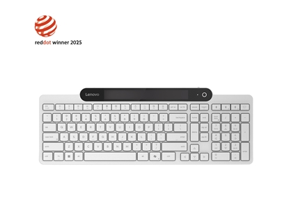 Picture of Lenovo 800 Self-Charging Bluetooth Keyboard-US English | Keyboard | Bluetooth | US English | White