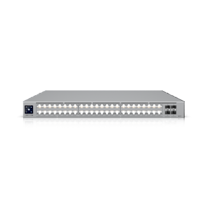 Picture of Switch|UBIQUITI|Ubiquiti UniFi Pro XG 48 PoE|Switch type Managed|Switch layer L3|Rack mounting Yes|Stackable Yes|Form factor 1U|48xRJ-45 ports|RJ-45 Ports Type 10G Ethernet (100/1000/10000)|16x2.5G Ethernet (copper) ports quantity|32x10G Ethernet (copper