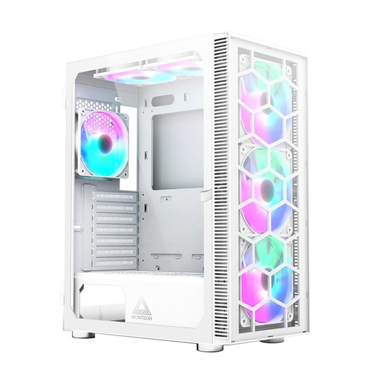 Picture of Case|MONTECH|X3 Glass|MidiTower|Case product features Transparent panel|Not included|ATX|MicroATX|MiniITX|Colour White|X3GLASS(W)