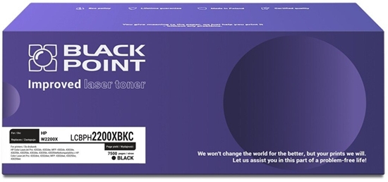 Picture of [LCBPH2200XBKC] Toner Black Point Color (HP W2200X) chip NEW