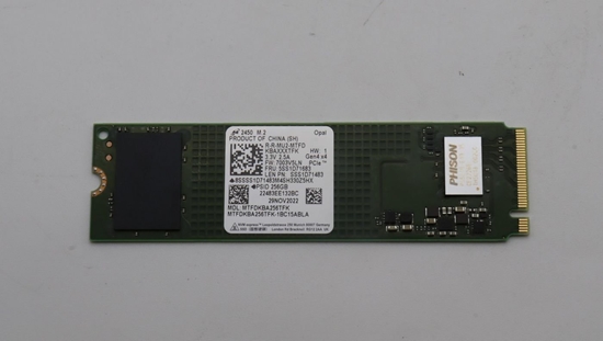 Picture of 256GB M.2 NVMe SSD with PCIe