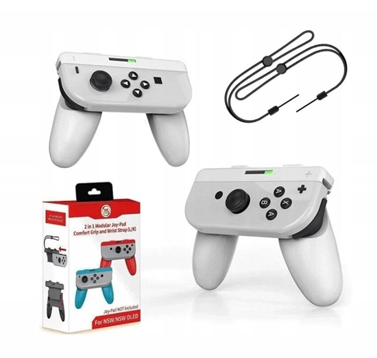 Picture of 2x Handgrip Uchwyty Pad Na Joy-cony Do Nintendo Switch / Oled / Jys-ns226 / 2x Biay