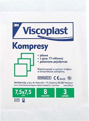 Изображение 3M Kompresy gaz.ja.17 nit. 8 warstw 7.5x7.5