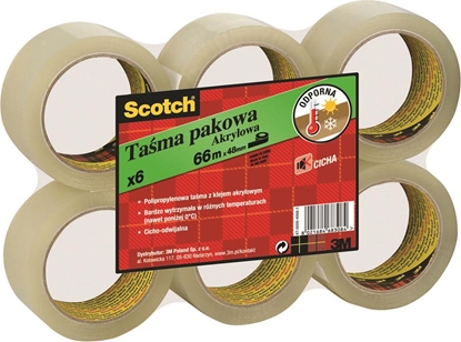 Picture of 3M Tama pakowa SCOTCH, akrylowa, 50mm, 66m, Transparentna (8021684006012)