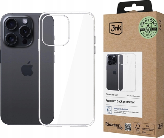 Изображение 3MK Etui ClearCase Eco* do Apple iPhone 15 Pro