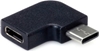 Изображение Adapteris USB3.2 Gen2, TypeC - C 90°, M / F, melns, Value