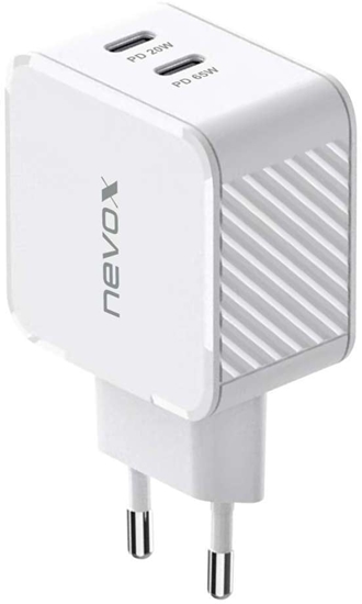 Picture of adowarka Nevox nevox 65W Dual USB-C PD adowarka GaN biay