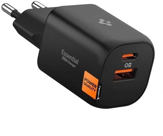 Picture of adowarka Spigen adowarka sieciowa Essential EE352EU USB-A, USB-C Network Charger 35W Black