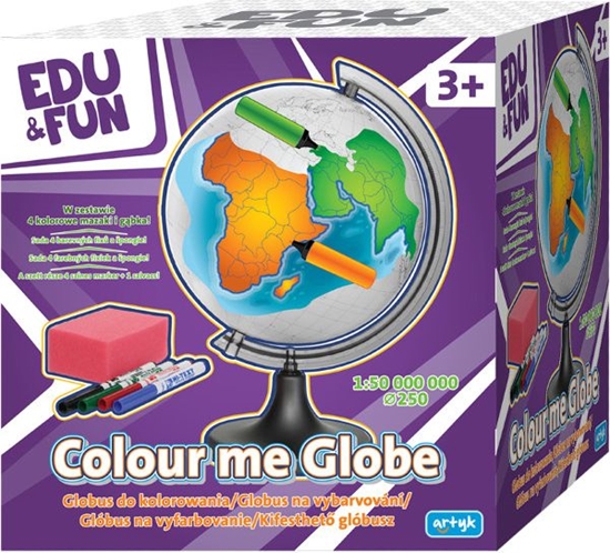 Изображение Artyk Globus Konturowy 25 cm Do Malowania