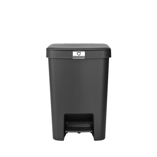 Изображение Atkritumu tvertne StepUp ar pedāli 25L - Dark Grey  Brabantia