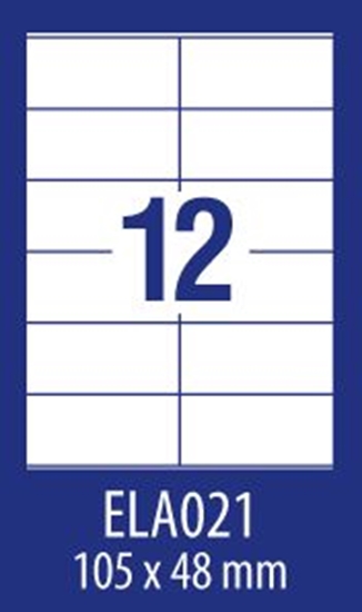 Picture of Avery Zweckform ETYK.ZF ECONOMY 105X48MM 021 100ARK ETYKIETA E100 ELA021 - ELA021