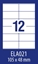 Picture of Avery Zweckform ETYK.ZF ECONOMY 105X48MM 021 100ARK ETYKIETA E100 ELA021 - ELA021