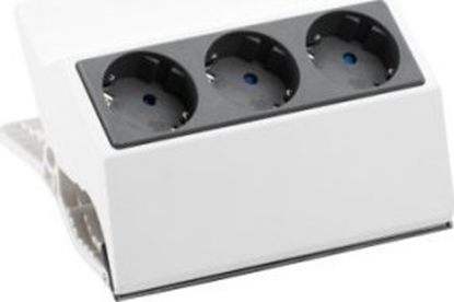Изображение Bachmann PEGGY Clip-on socket strip 3x earthing contact, white, 3 m