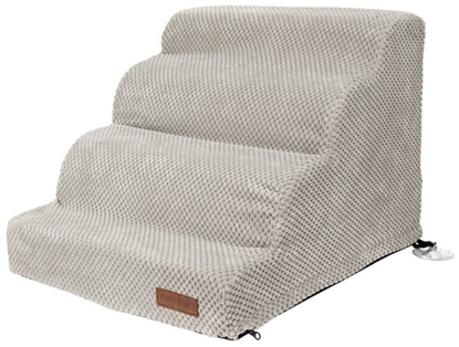 Attēls no Barry King Schody dla psa, jasnoszary, 50*42*36cm, zamek