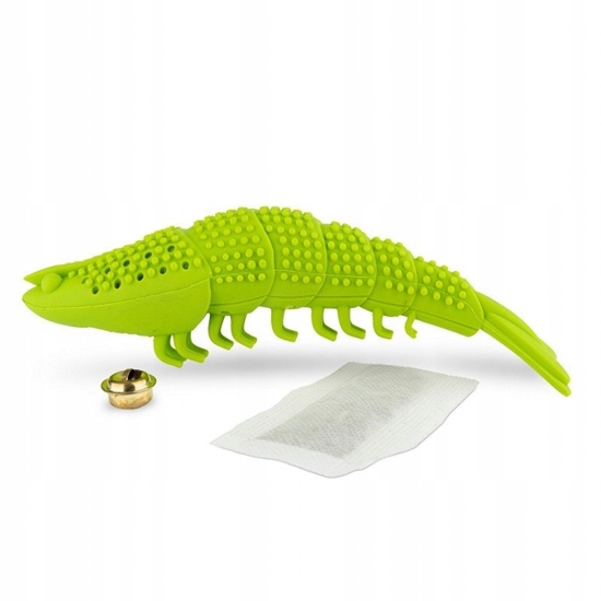 Picture of Barry King Zabawka, dla kota, krewetka, gumowa, 16 cm, do czyszczenia zebów, z kocimietka