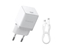 Picture of Baseus alm Fast Charger USB-C 20W + Data Cable USB-C/USB-C 1m White