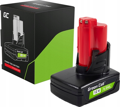 Изображение Green Cell Green Cell Bateria do Milwaukee M12 12V 6Ah zamiennik M12 B6 4932451395