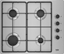 Attēls no Beko HIBG64120SX hob Stainless steel Built-in 60 cm Gas 4 zone(s)