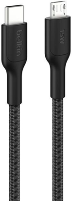Picture of Belkin USB-C/Micro-USB Kabel  1m geflochten, schwarz CAB026hq1MBK