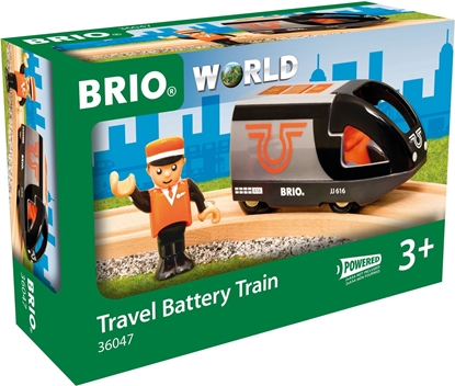 Изображение Brio BRIO World orange-black passenger train, toy vehicle