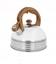 Attēls no Brunbeste Czajnik stainless steel with whistle for induction 2.5L white MAT handle wood BB-2478