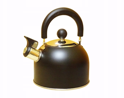 Attēls no Brunbeste Czajnik stalowy z gwizdkiem na gaz indukcyjny may czarny 1.5L BB-1324