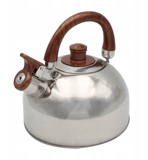 Picture of Brunbeste Czajnik stalowy z gwizdkiem tradycyjny na gaz indukcyjny srebrny 2.5L