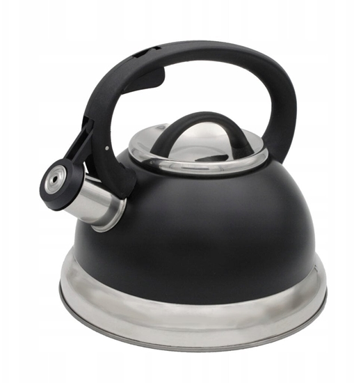 Picture of Brunbeste Czajnik stalowy z gwizdkiem tradycyjny na indukcj gazowy czarny 2.5L
