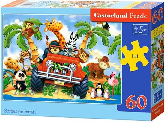 Picture of Castorland Puzzle Pluszaki na Safari 60 elementów (06793)