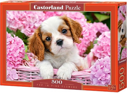 Picture of Castorland Puzzle Pup in Pink Flowers 500 elementów (52233)