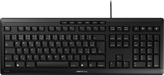 Picture of CHERRY STREAM keyboard USB QWERTZ Czech, Slovakian Black