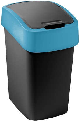 Picture of CURVER KOSZ NA MIECI  "FLIP BIN"  9L   /CZARNY/ NIEBIESKI