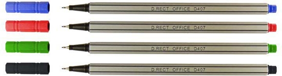 Picture of D.Rect Cienkopis D407 czarny (1 szt)