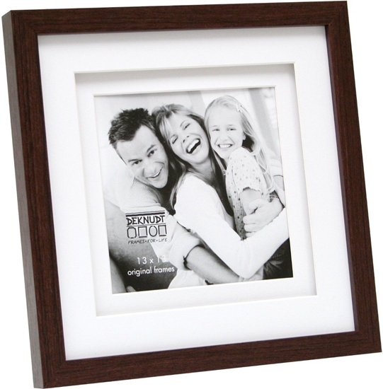 Picture of Deknudt S65KQ1 brown 13x13 Wood double Passepartout