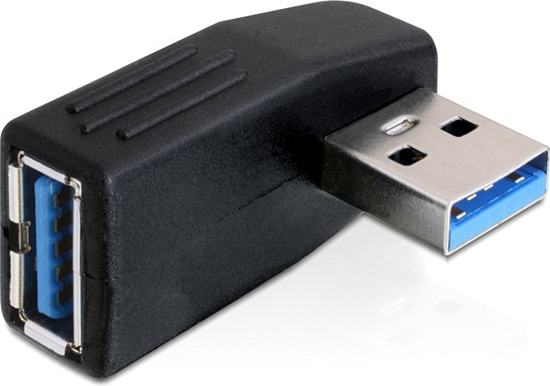 Picture of Delock Adapter USB 3.0 male-female angled 90° horizontal
