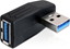 Attēls no Delock Adapter USB 3.0 male-female angled 90° horizontal