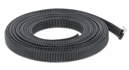 Изображение Delock Braided Sleeve stretchable 5 m x 12 mm black