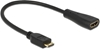 Изображение Delock Cable High Speed HDMI with Ethernet - mini C male > A female