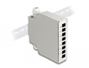 Picture of Delock Fiber Optic Distribution Box for DIN rail 8 port grey